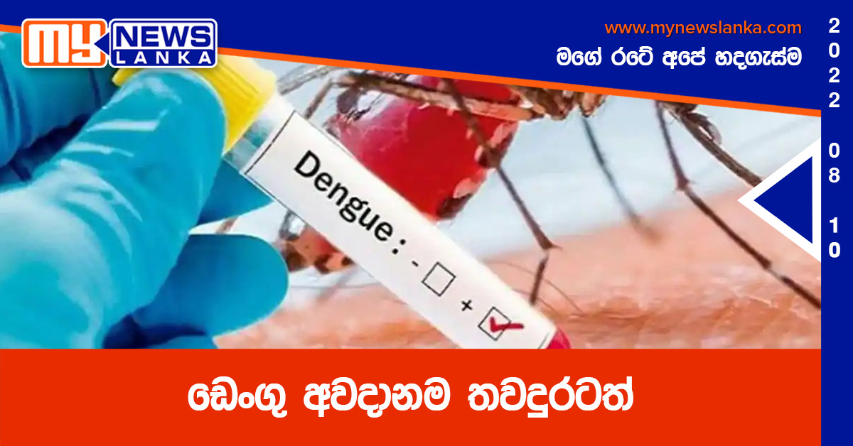 ඩෙංගු අවදානම තවදුරටත්