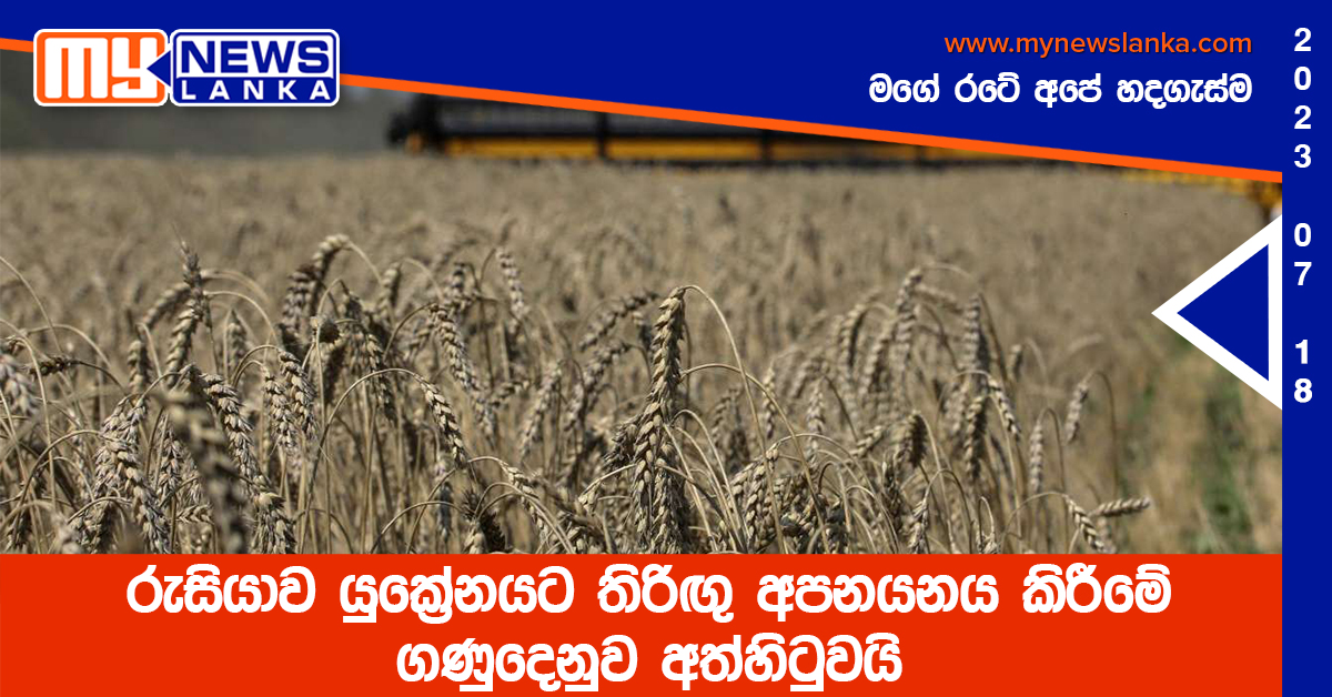 රුසියාව යුක්‍රේනයට තිරිඟු අපනයනය කිරීමේ ගණුදෙනුව අත්හිටුවයි