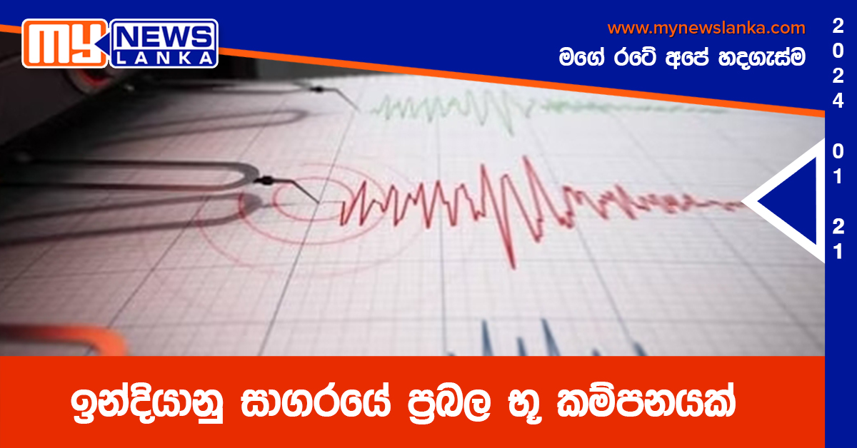 ඉන්දියානු සාගරයේ ප්‍රබල භූ කම්පනයක්