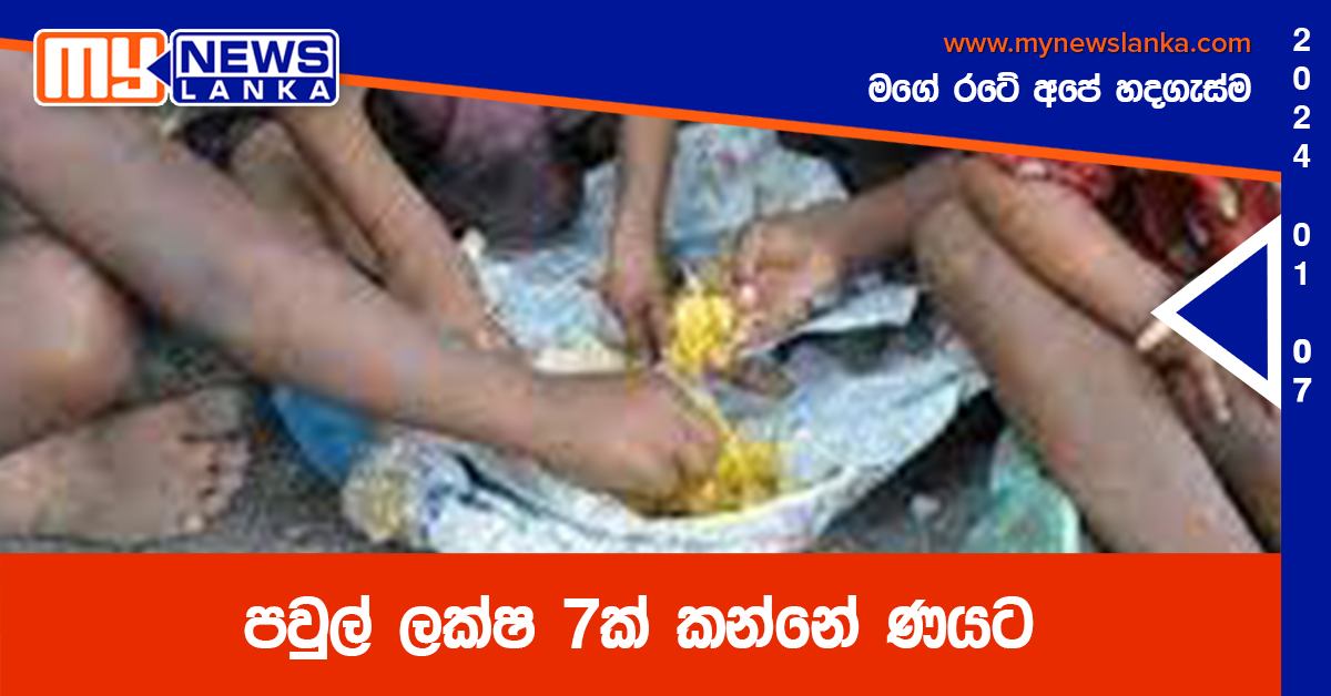 පවුල් ලක්ෂ 7ක් කන්නේ ණයට
