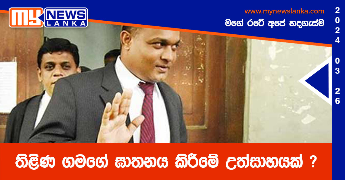 තිළිණ ගමගේ ඝාතනය කිරීමේ උත්සාහයක් ?