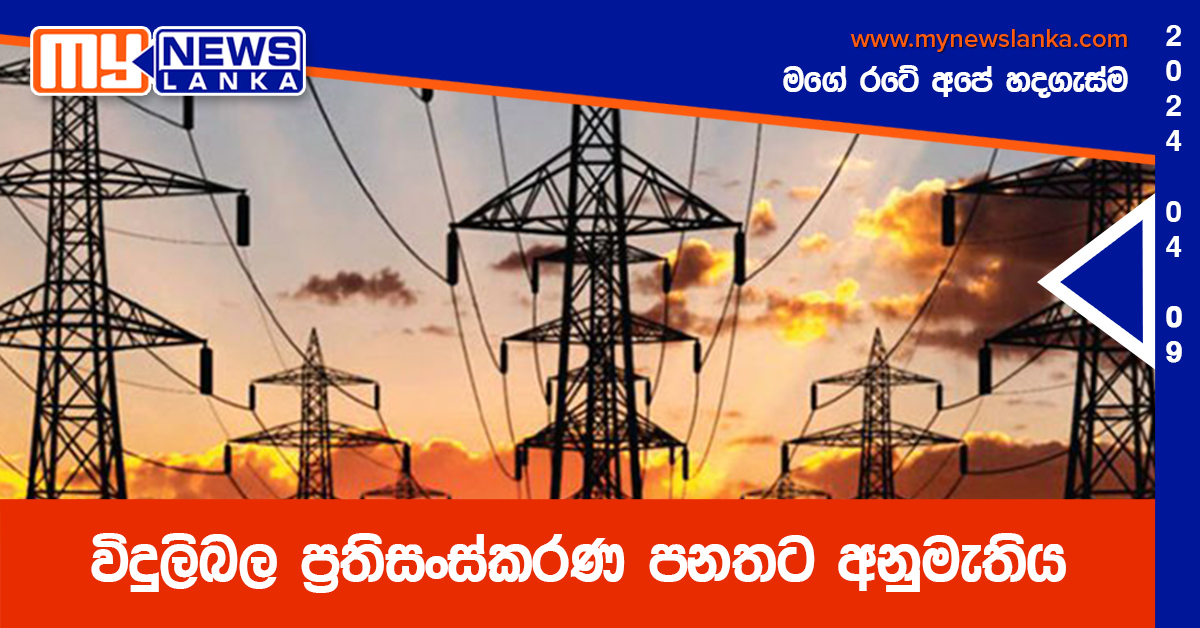 විදුලිබල ප්‍රතිසංස්කරණ පනතට අනුමැතිය