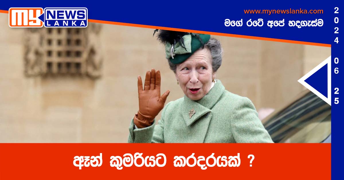 ඈන් කුමරියට කරදරයක් ?