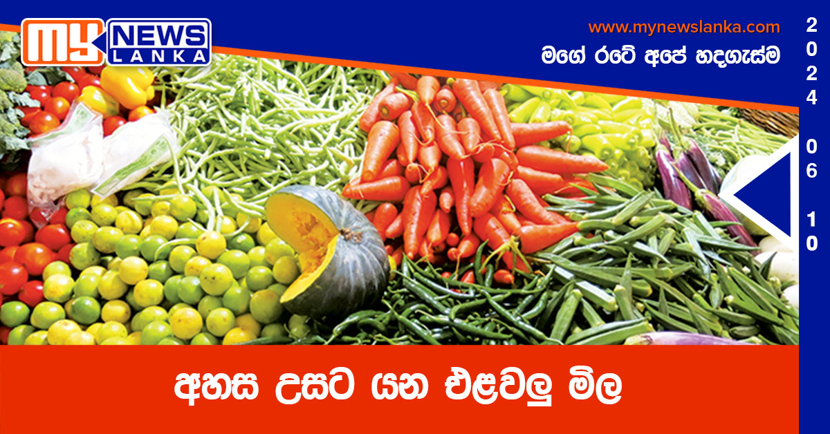 අහස උසට යන එළවලු මිල