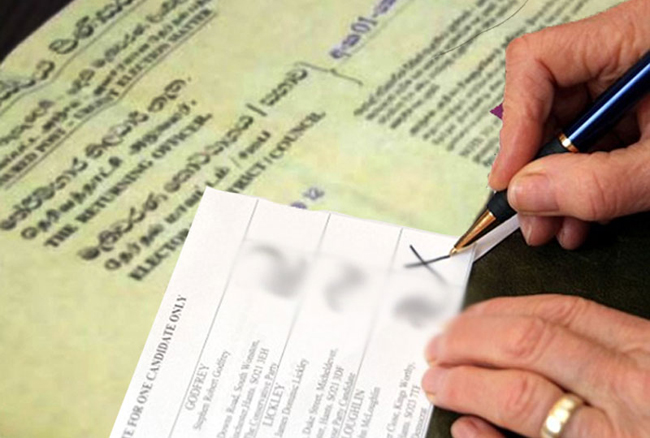 තැපැල් ඡන්ද සලකුණු කිරීමේ අවසන් දිනය අද