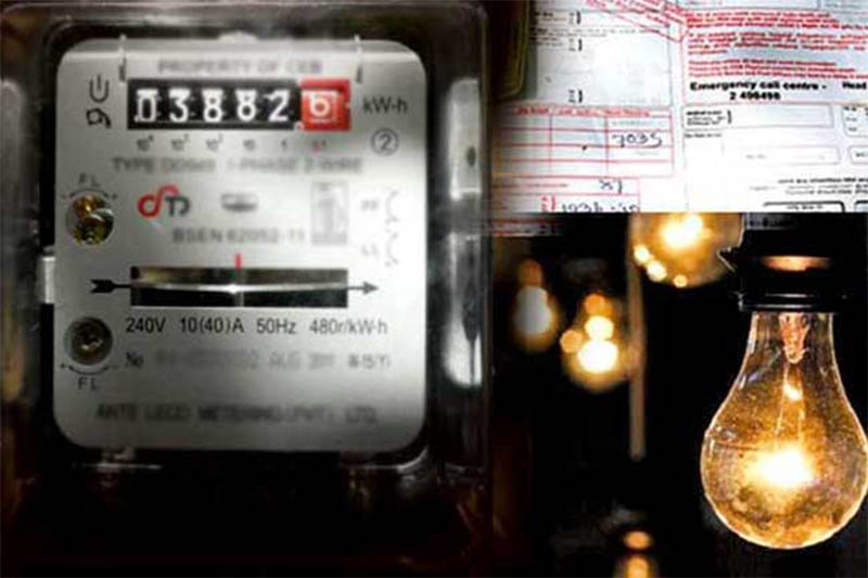 විදුලි බිල සියයට 15කින් ඉහළට